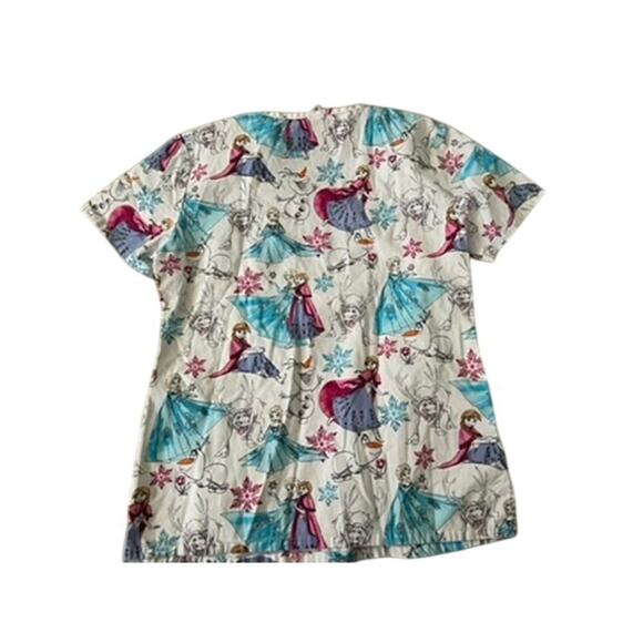 Disney "Frozen" nurse scrubs size XS pediatric nursing top - Picture 2 of 5